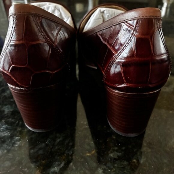 Lauren Ralph Lauren Womens Winslet Crocodile-Embossed Leather Pump - SZ 7 NEW; - Picture 4 of 8